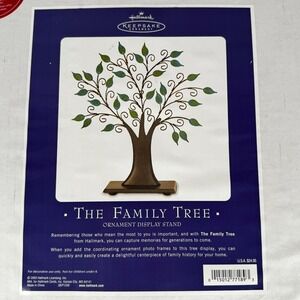 Hallmark Keepsake The Family Tree Ornament Display Stand Metal 2003 New In Box